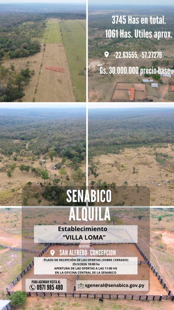 Arrendamiento del establecimiento Villa Loma en Concepción